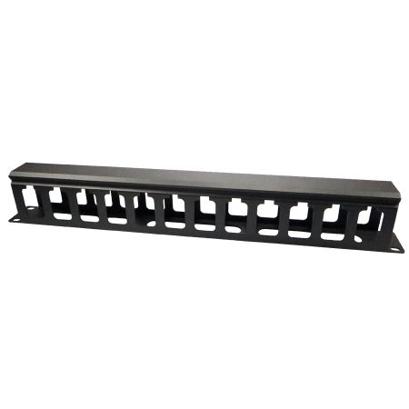 1U 12 yuvalı 19 inç Ağ Ethernet Kablosu Yönetim Paneli - 1U 12 yuvalı RJ45 Kablo yönetimi